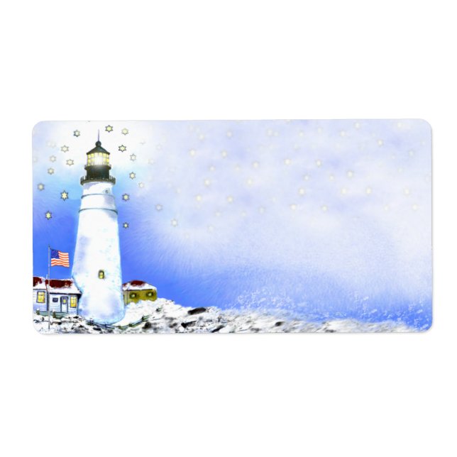 Etiqueta Portland Head Light Shipping Labels (Frente)