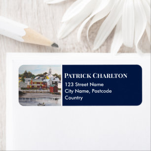 Etiqueta Portsmouth Harbour, New Hampshire