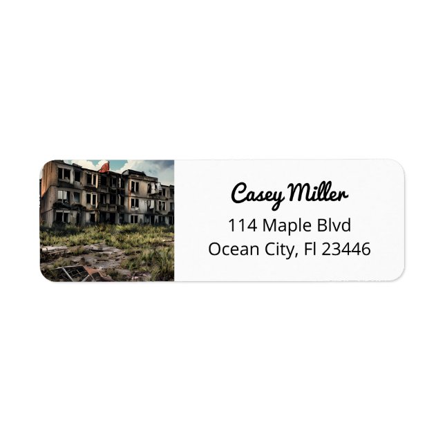Etiqueta Postar Destruição Apocalíptica | Edifícios abandon (Frente)