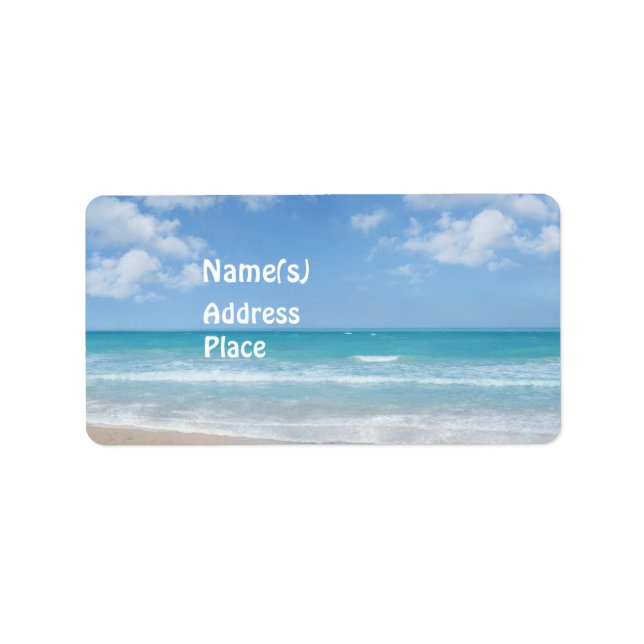 Etiqueta Praia (Frente)