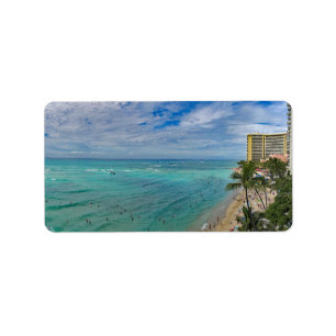 Etiqueta Praia de Waikiki