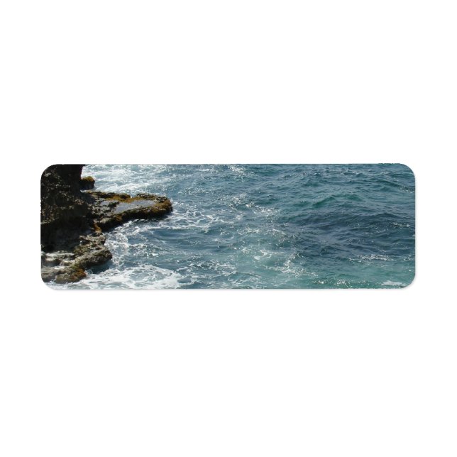 Etiqueta Praia encontra Oceano (Frente)