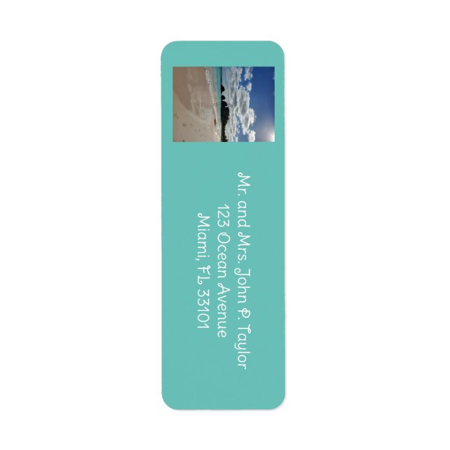 Etiqueta Praia Inspiracional (Frente)