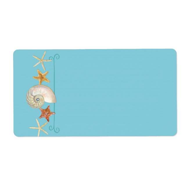 Etiqueta Prateleiras tropicais Starfish Nautilus Summer (Frente)