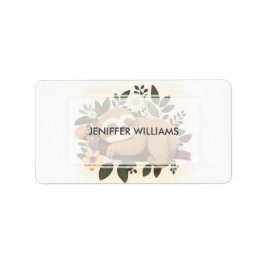 Etiqueta preguiça dormindo em um desenho animado