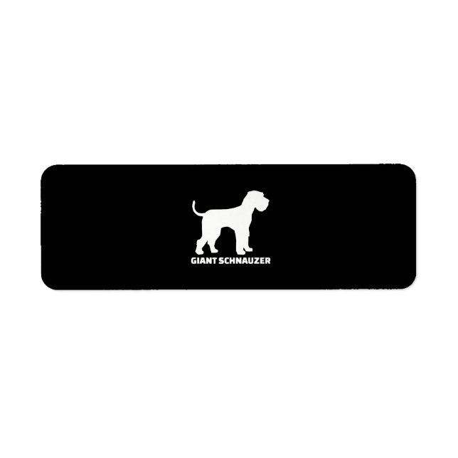 Etiqueta prêmio schnauzer gigante (Frente)