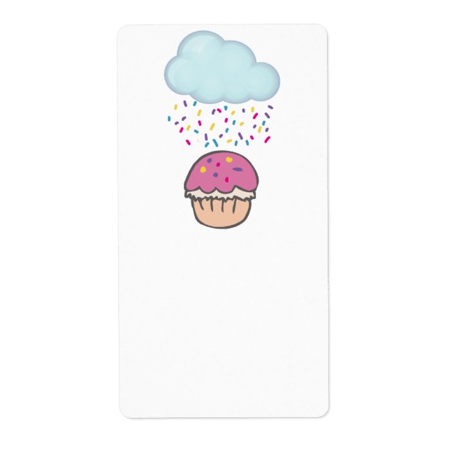 Etiqueta Prensas de chuva no Cupcake (Frente)