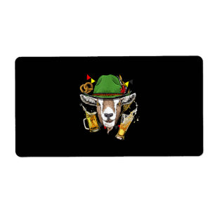Etiqueta Presente de fantasia de Goat Oktoberfest