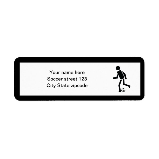 Etiqueta Presente personalizado para jogador de futebol e b (Frente)