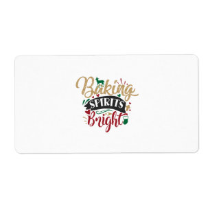 Etiqueta Presente Xmas Banho-Espíritos Brilhante