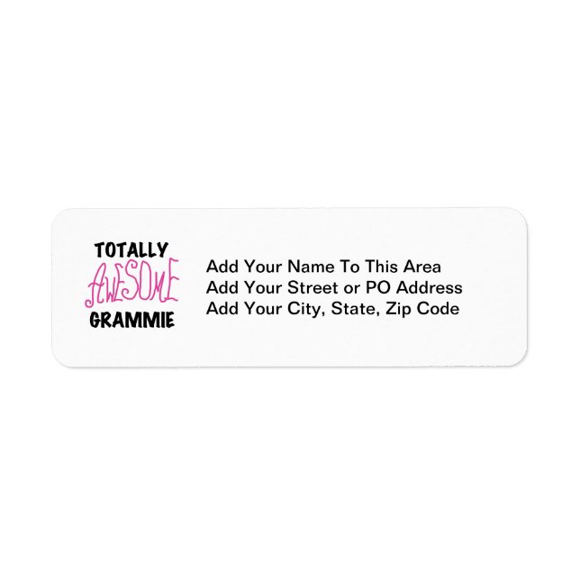 Etiqueta Presentes cor-de-rosa totalmente impressionantes (Frente)