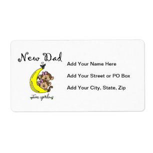 Etiqueta Presentes de Novo papai Gêmeas