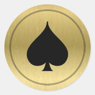 Etiqueta preta do símbolo da pá