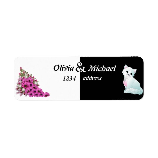 Etiqueta Preto e branco (Frente)