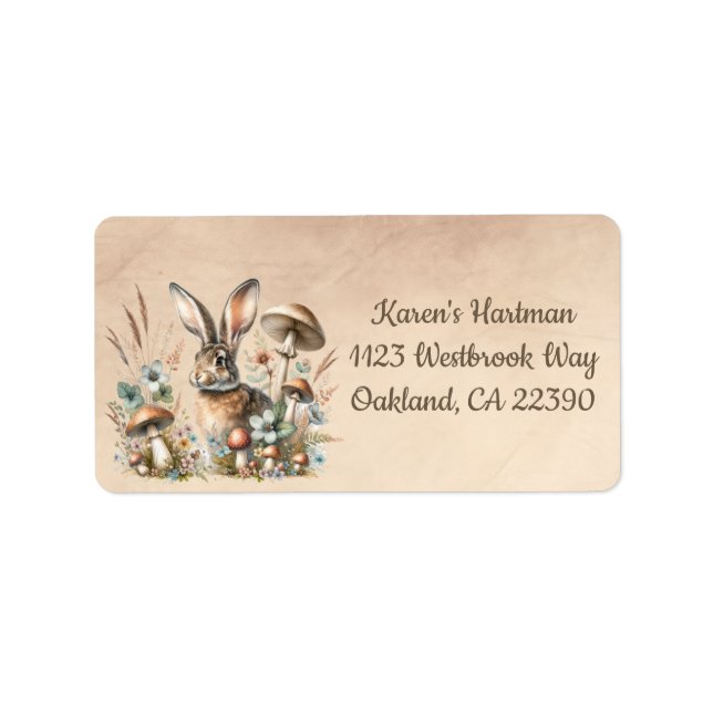 Etiqueta Primavera Jack Rabbit (Frente)