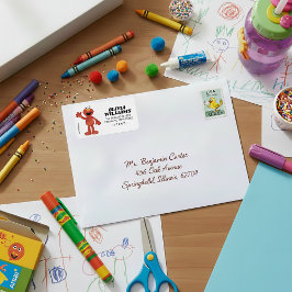 Etiqueta Primeiro aniversario Elmo Simples