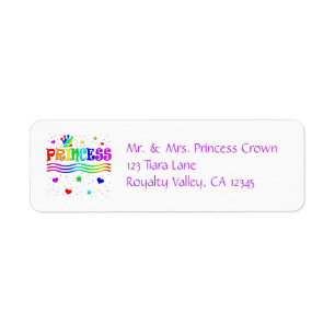 Etiqueta Princesa bonito Tiara do arco-íris do clipart dos