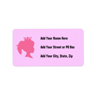 Etiqueta Princesa cor-de-rosa T-shirt e presentes da