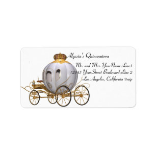 Etiqueta Princesa personalizada do conto de fadas