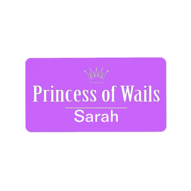 Etiqueta Príncipe de Wails / Princesa de Wails (País de Gal (Frente)