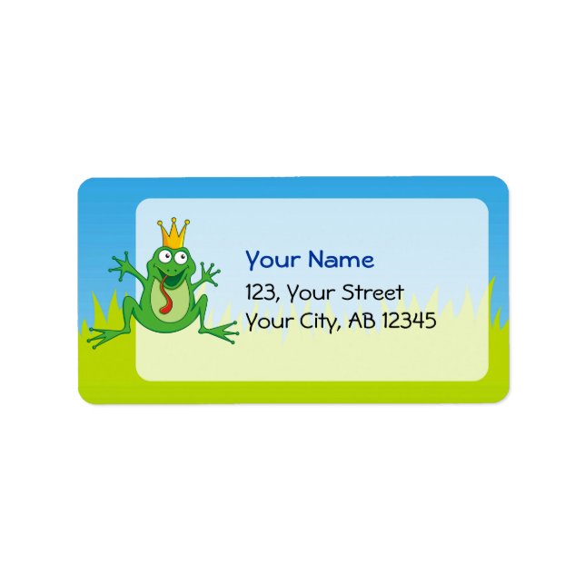 Etiqueta Príncipe Sapo (Frente)
