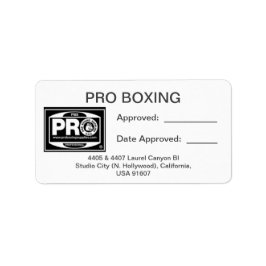 ETIQUETA PRO BOXING