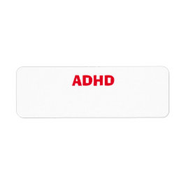 Etiqueta Problema de saúde ADHD ADD