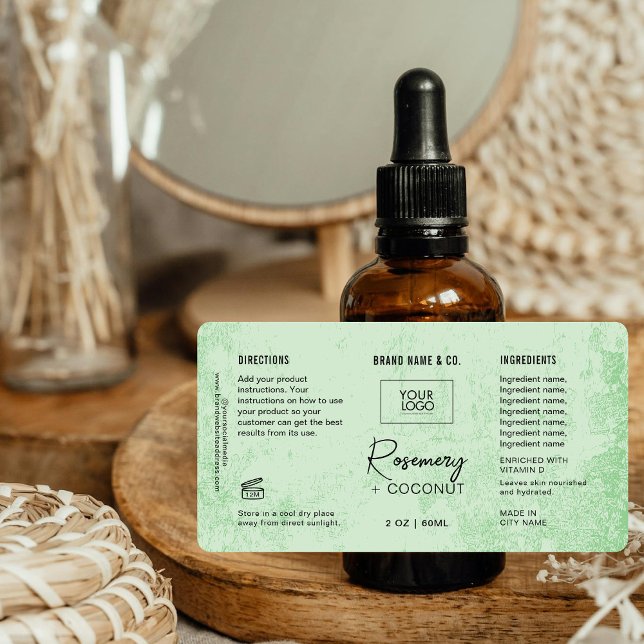 Etiqueta  Product Customizable GreenRustic Label (Criador carregado)