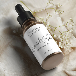 Etiqueta Produto de 2 OZ Mínimo Moderno de Garrafa Cosmétic