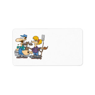 Etiqueta produtores de leite com desenho animado por vaca b