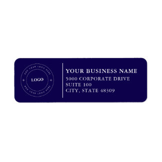 Etiqueta  Professional Business Logo  Return Address Label