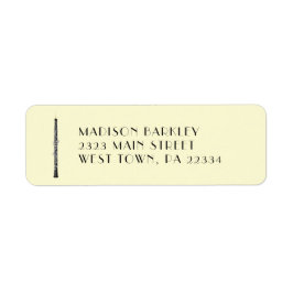 Etiqueta Professor de Música Oboe Musical