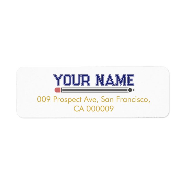 Etiqueta Professor Personalizado (Frente)