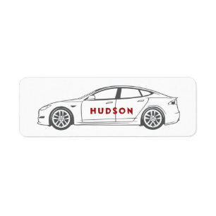Etiqueta Projeto personalizado de desenho da linha do veícu