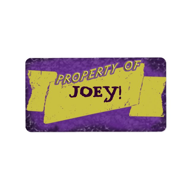 Etiqueta Propriedade Do Rótulo (Frente)