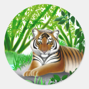 Etiqueta psta em perigo do tigre de Sumatran