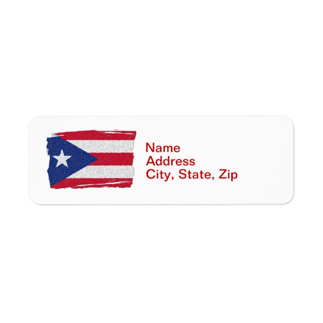 ETIQUETA PUERTO RICO FLAG (Frente)