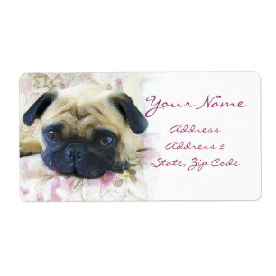 Etiqueta Pug Address Labels