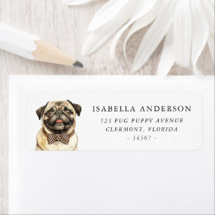 Etiqueta Pug Dog