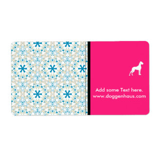 Etiqueta Pug Pattern