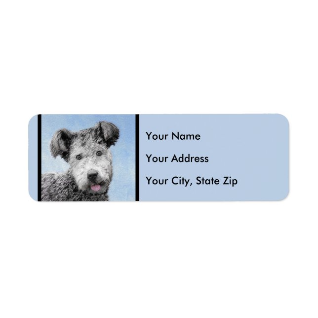 Etiqueta Pumi Painting - Bela Arte Cachorra Original (Frente)