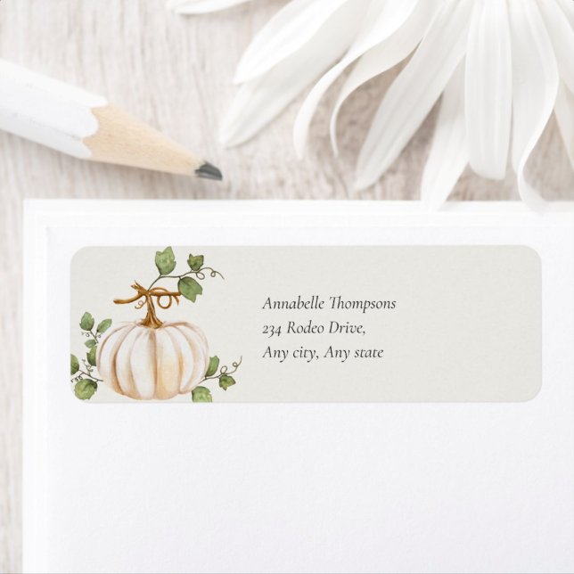 Etiqueta Pumpkin doce no caminho do Chá de fraldas (Criador carregado)