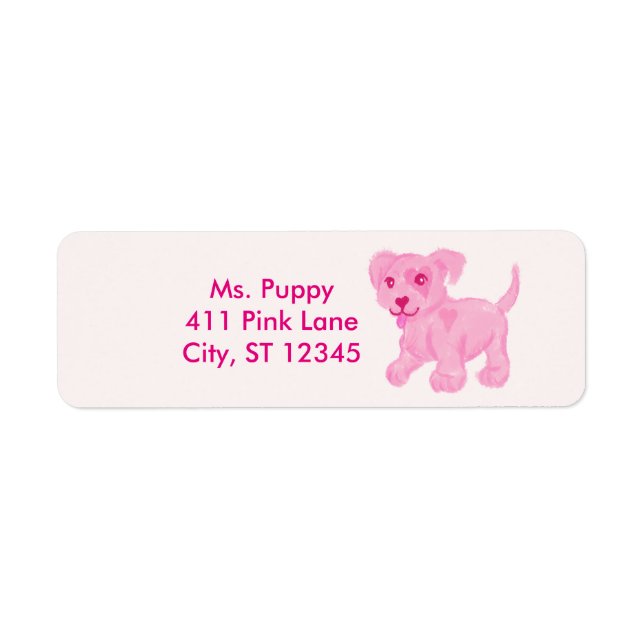 Etiqueta Puppia Rosa (Frente)