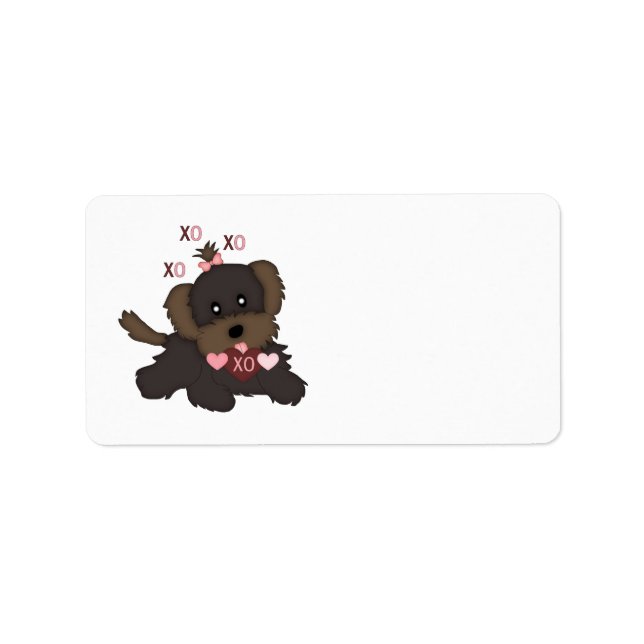 Etiqueta Puppy Kisses (Frente)