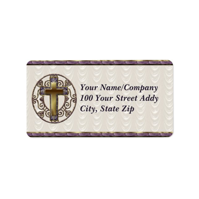 Etiqueta Purple Cross (Frente)