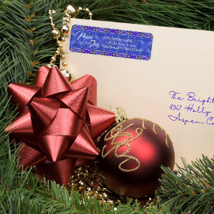 Etiqueta Púrpura Paz e Joy Natal