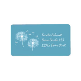 Etiqueta Pusteblume - türkis | romantischer