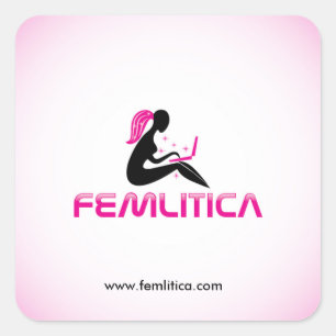 Etiqueta quadrada de Femlitica