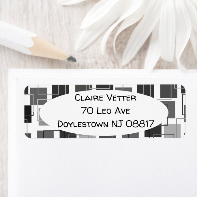 Etiqueta Quadrados e contornos (Insitu)