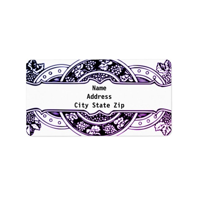 Etiqueta Quadro das uvas Barrocas (Frente)